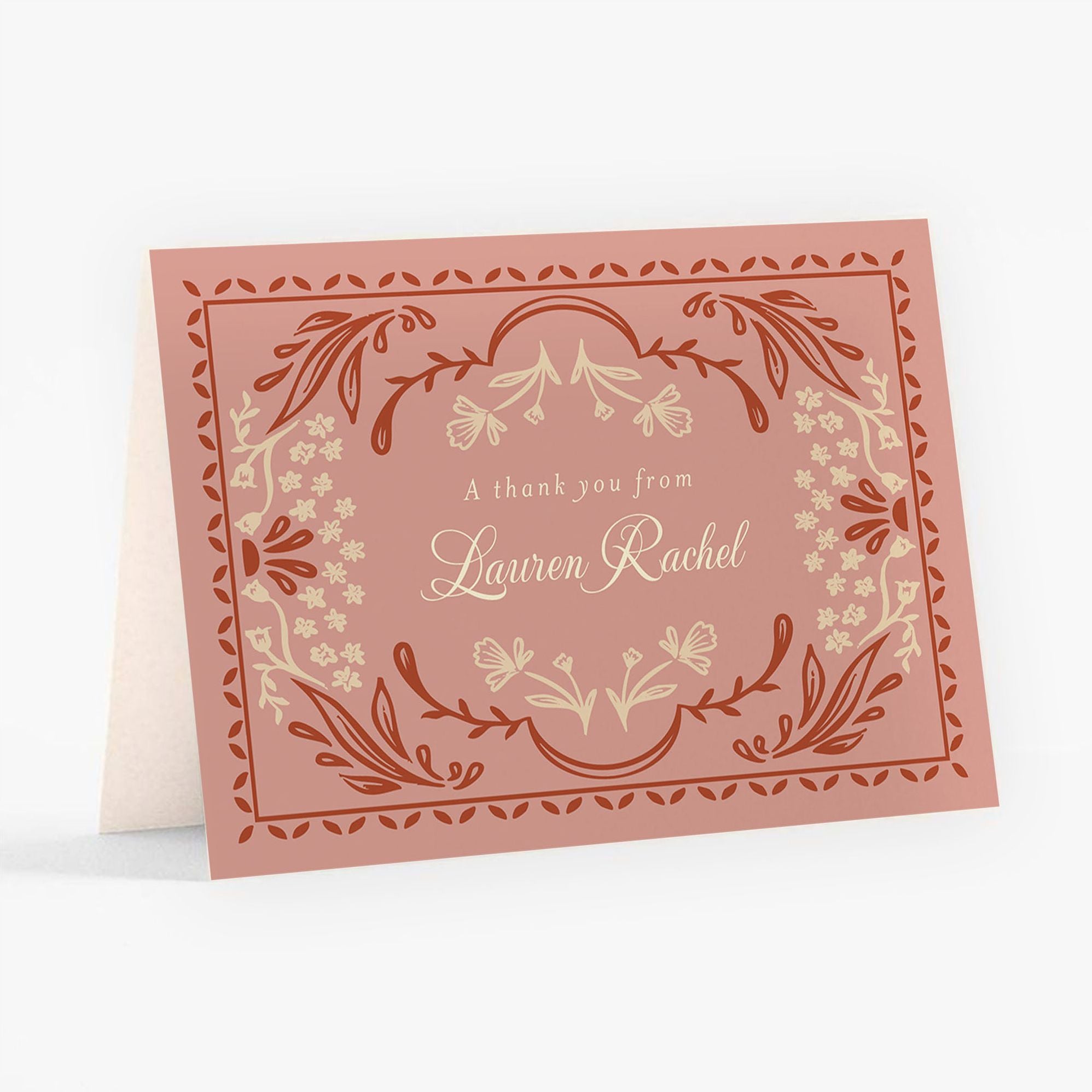 Folk Floral Bat Mitzvah Stationery - Image 8