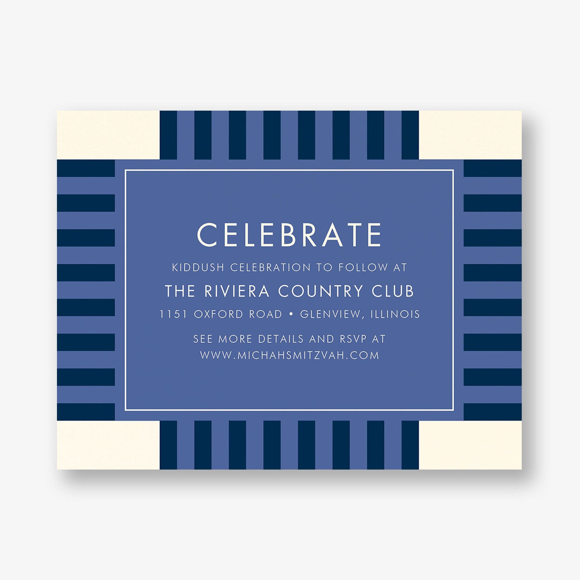 Striped Geo Bar Mitzvah Information - Image 3