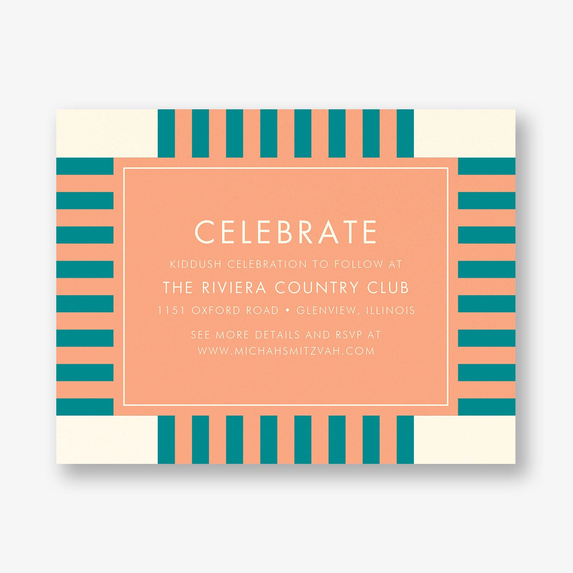 Striped Geo Bar Mitzvah Information - Image 4