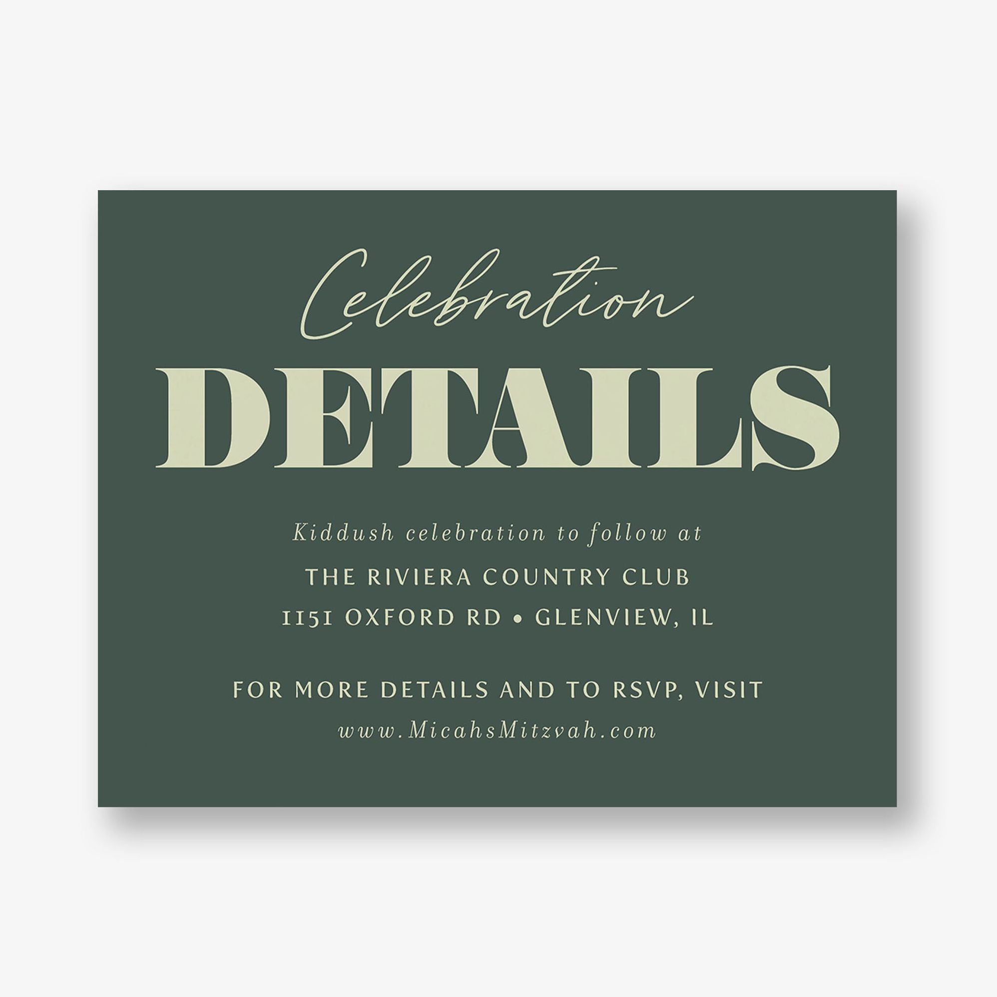 Bold Type Bar Mitzvah Information - Image 2