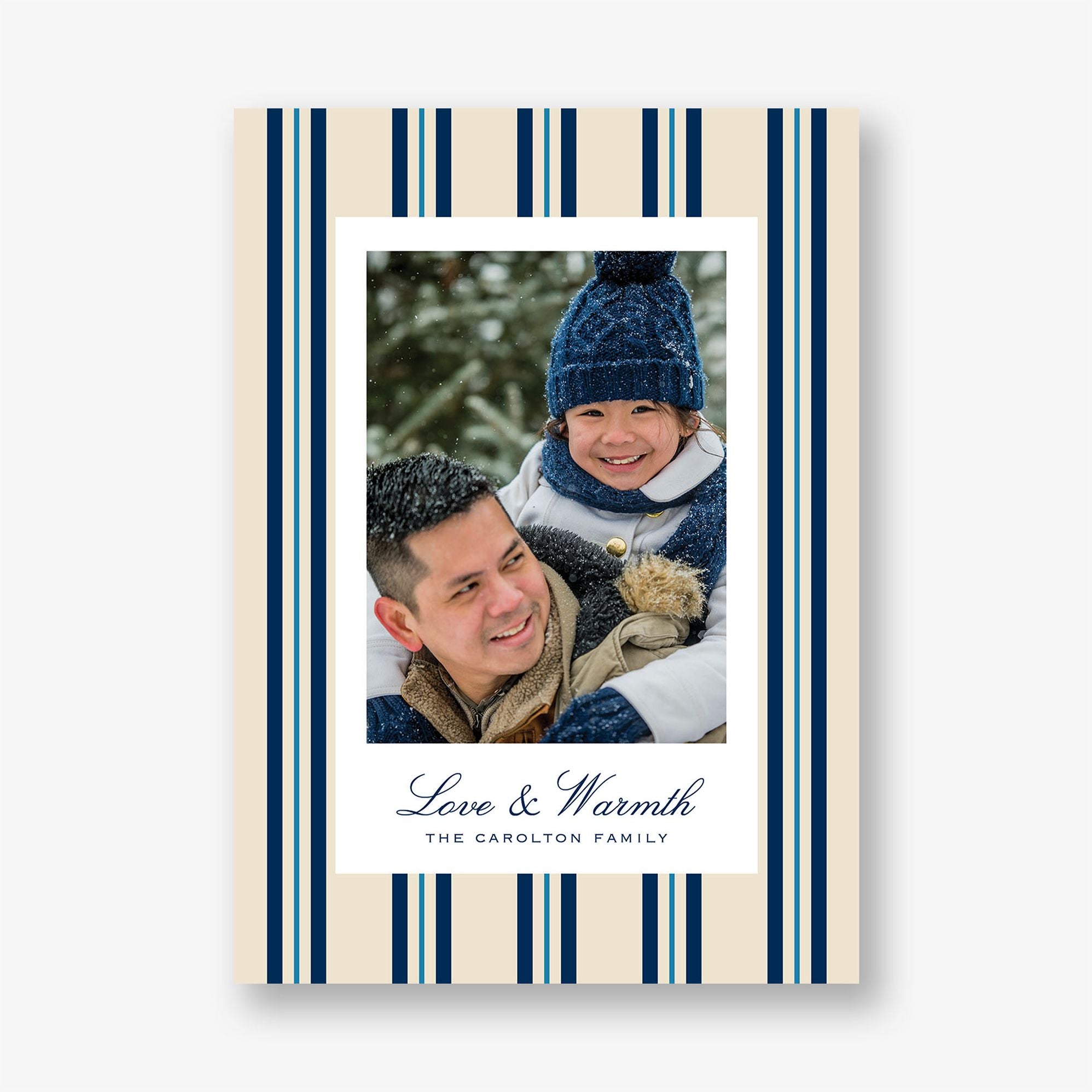 Pinstripe Holiday Photo Card - Image 2