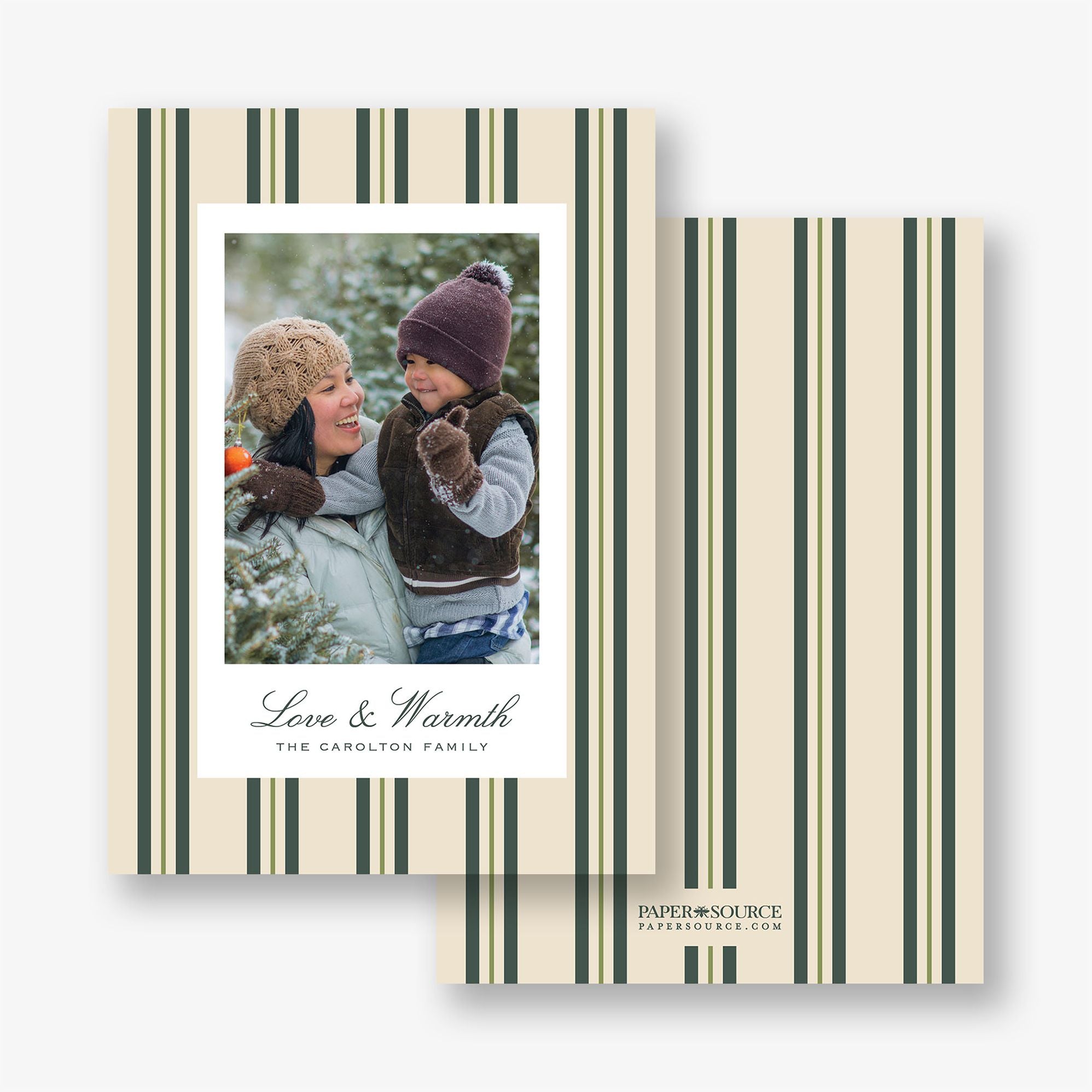 Pinstripe Holiday Photo Card - Image 3