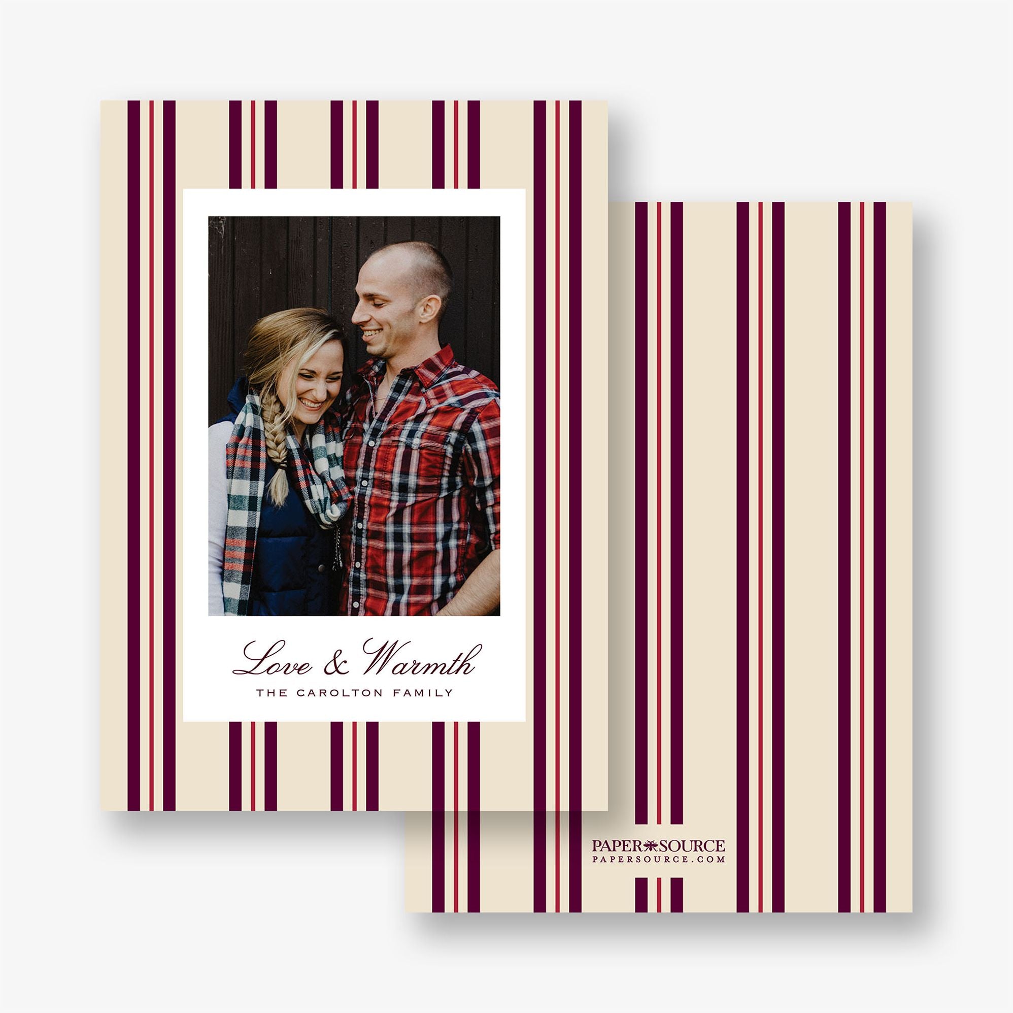 Pinstripe Holiday Photo Card - Image 4