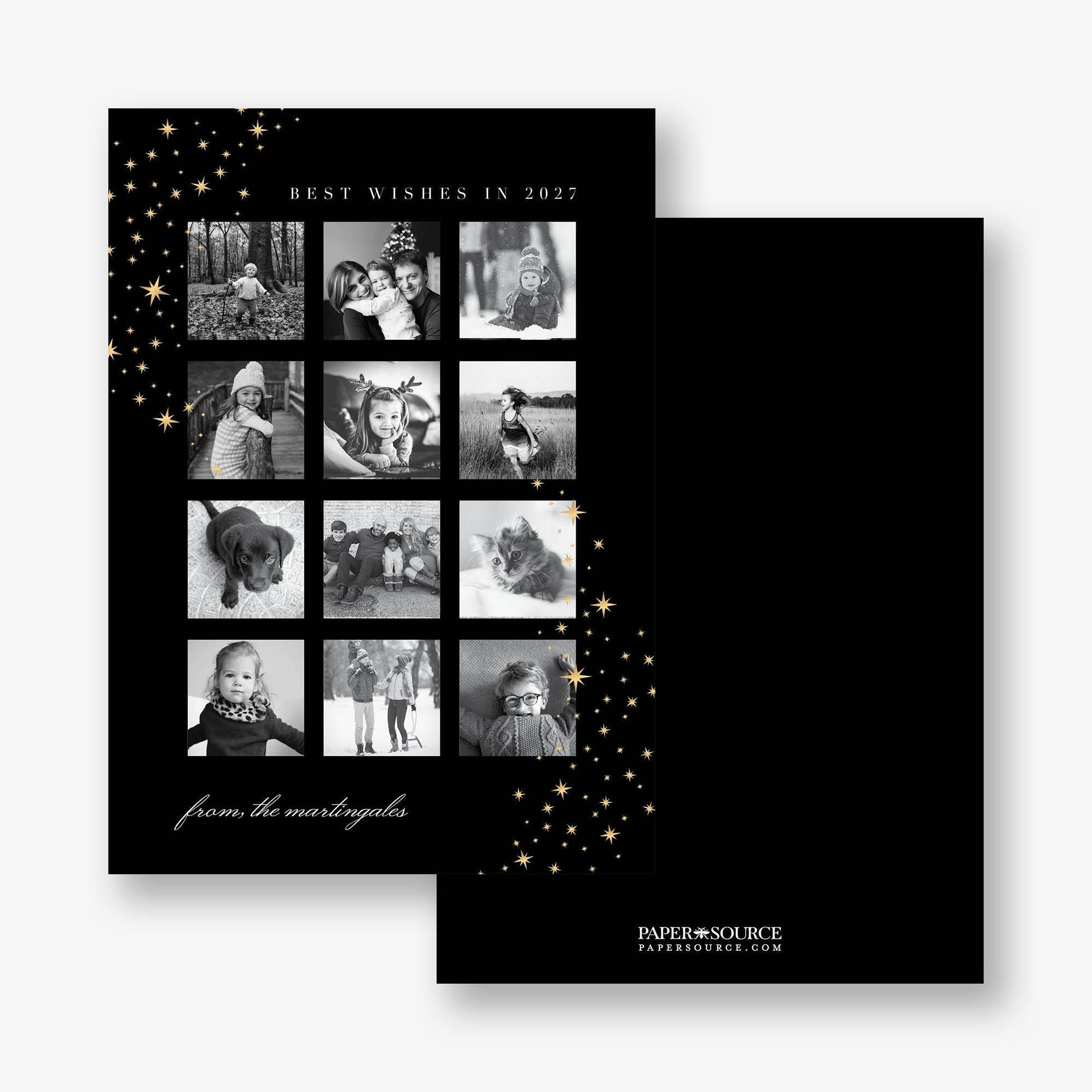Twinkling Stars Foil New Years Photo Card - Image 8