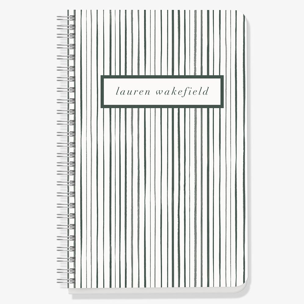 Watercolor Stripes Custom Journal - Image 2
