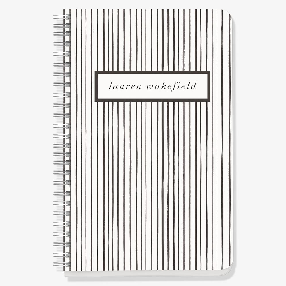 Watercolor Stripes Custom Journal - Image 5
