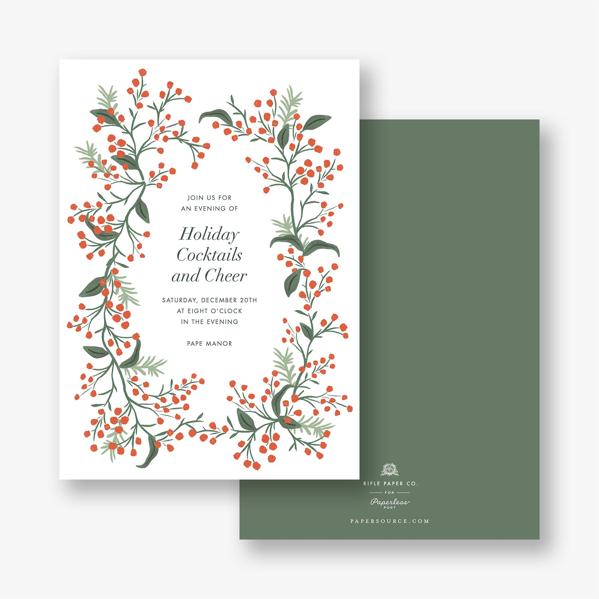 Winterberry Holiday Party Invitation - Image 2