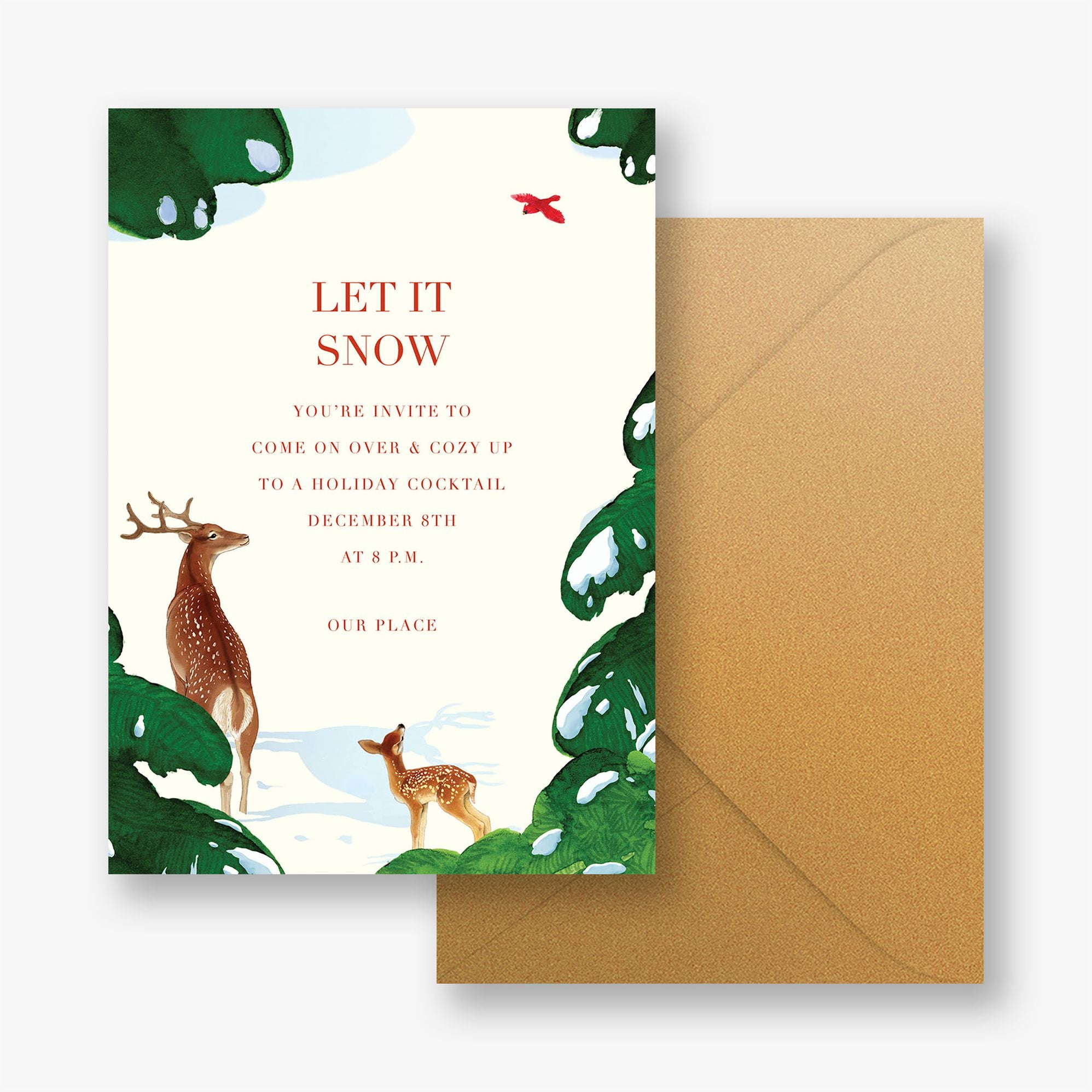 Winter Friends Holiday Party Invitation - Image 3