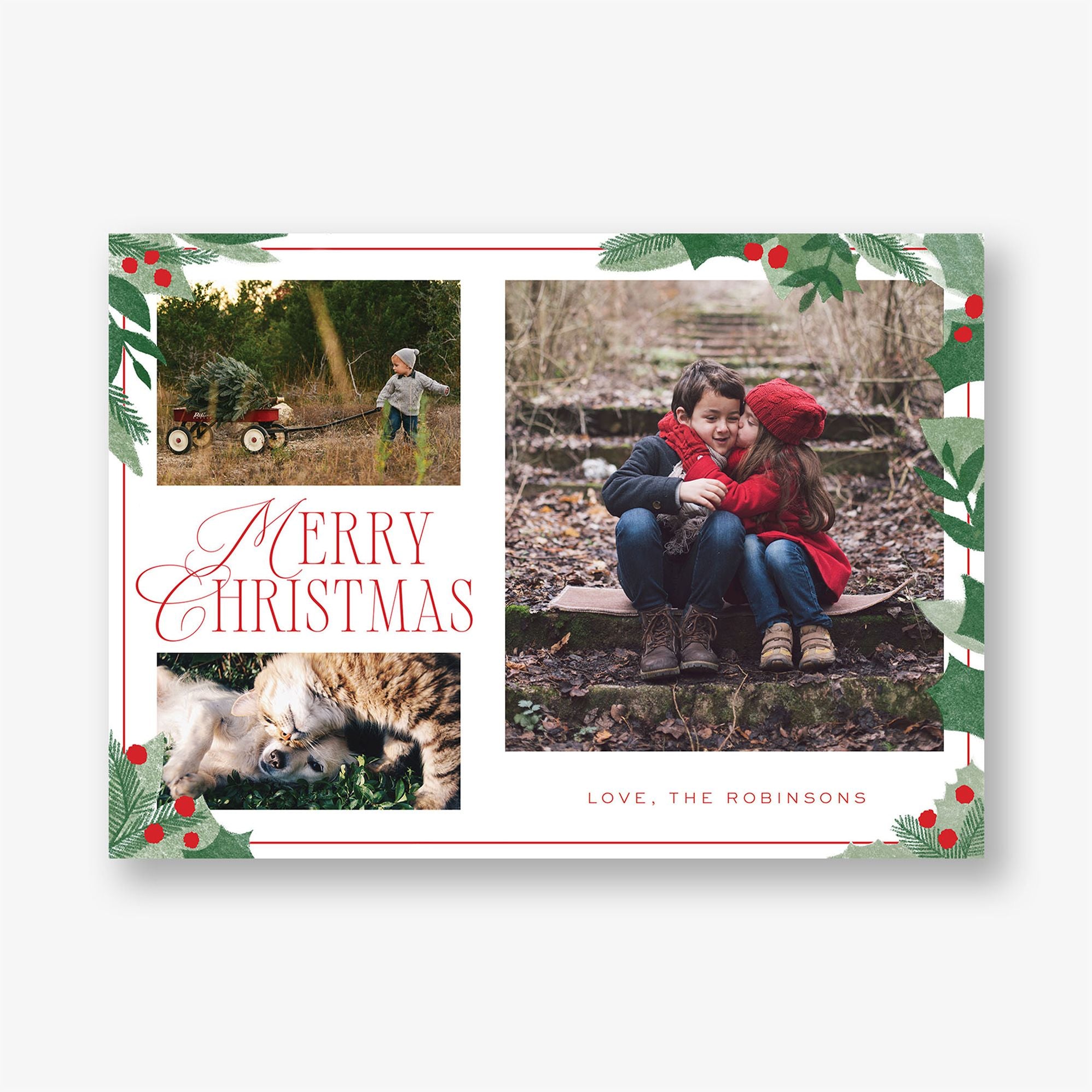 Holly Holiday Photo Card - Image 2