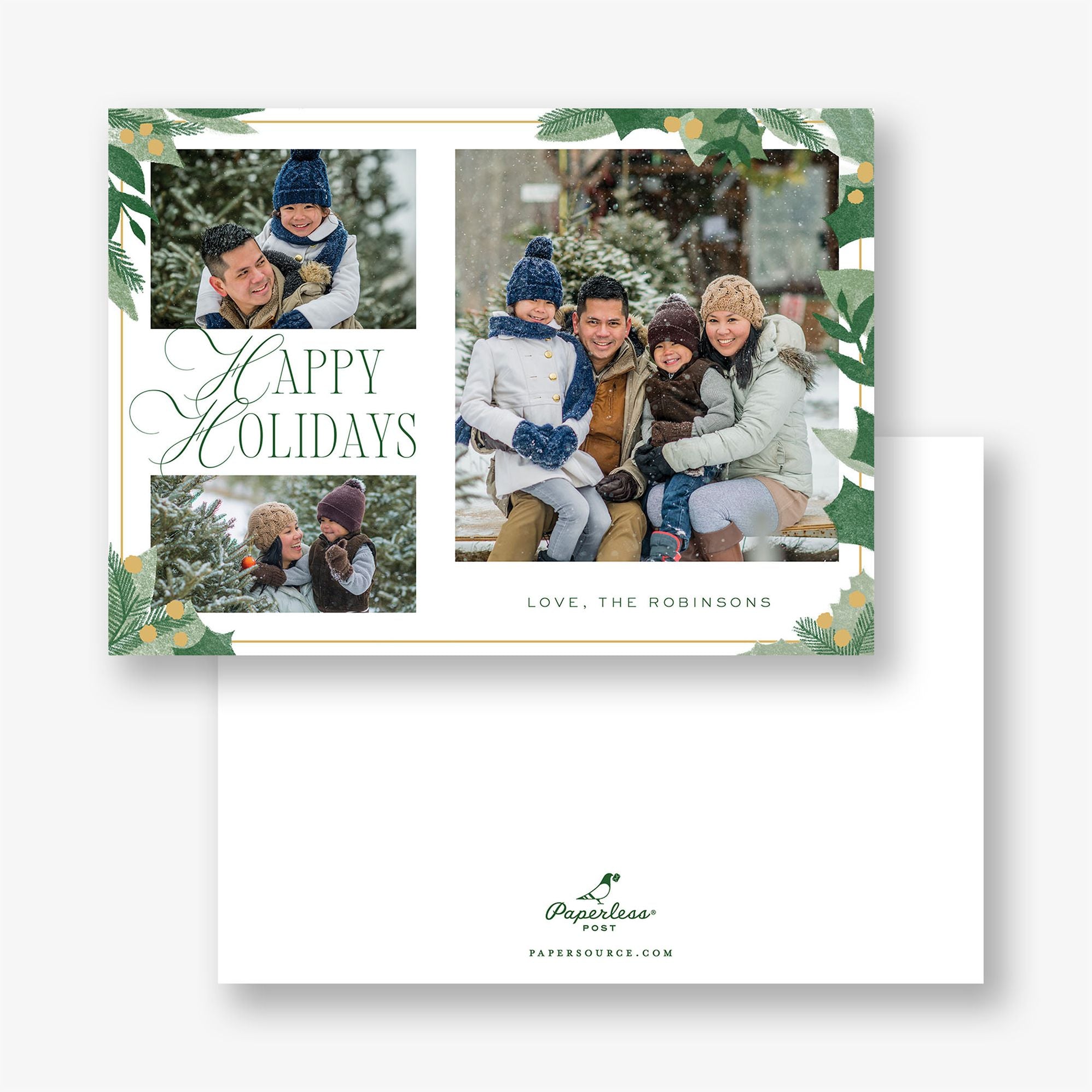 Holly Holiday Photo Card - Image 3
