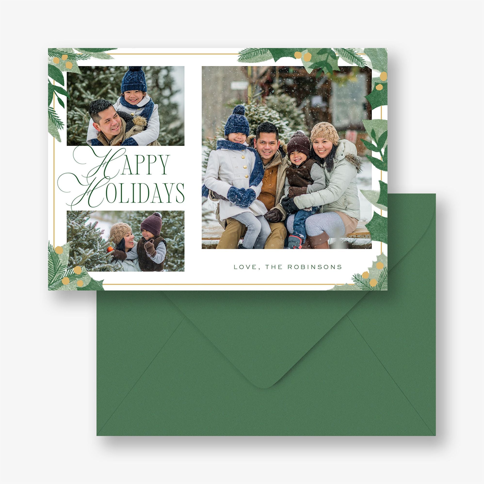 Holly Holiday Photo Card - Image 4