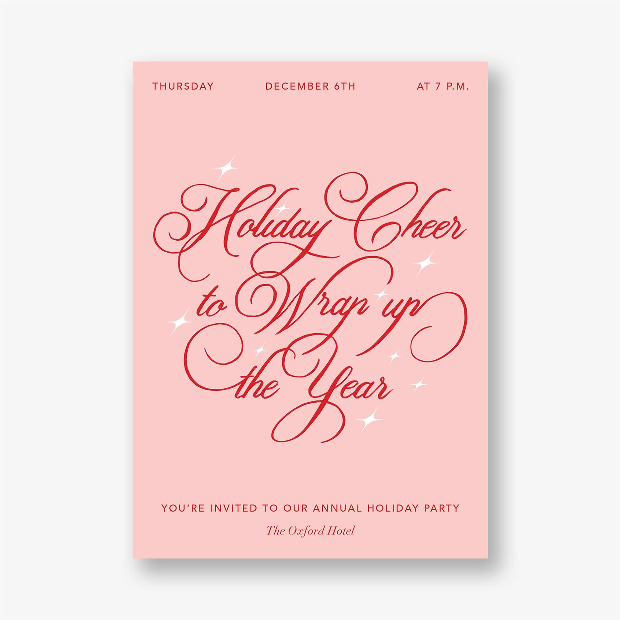 Holiday Twinkle Party Invitation - Image 3