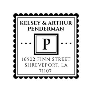 Scallop Edge Custom Stamp