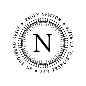Sunshine Monogram Custom Stamp and Stamp Tool