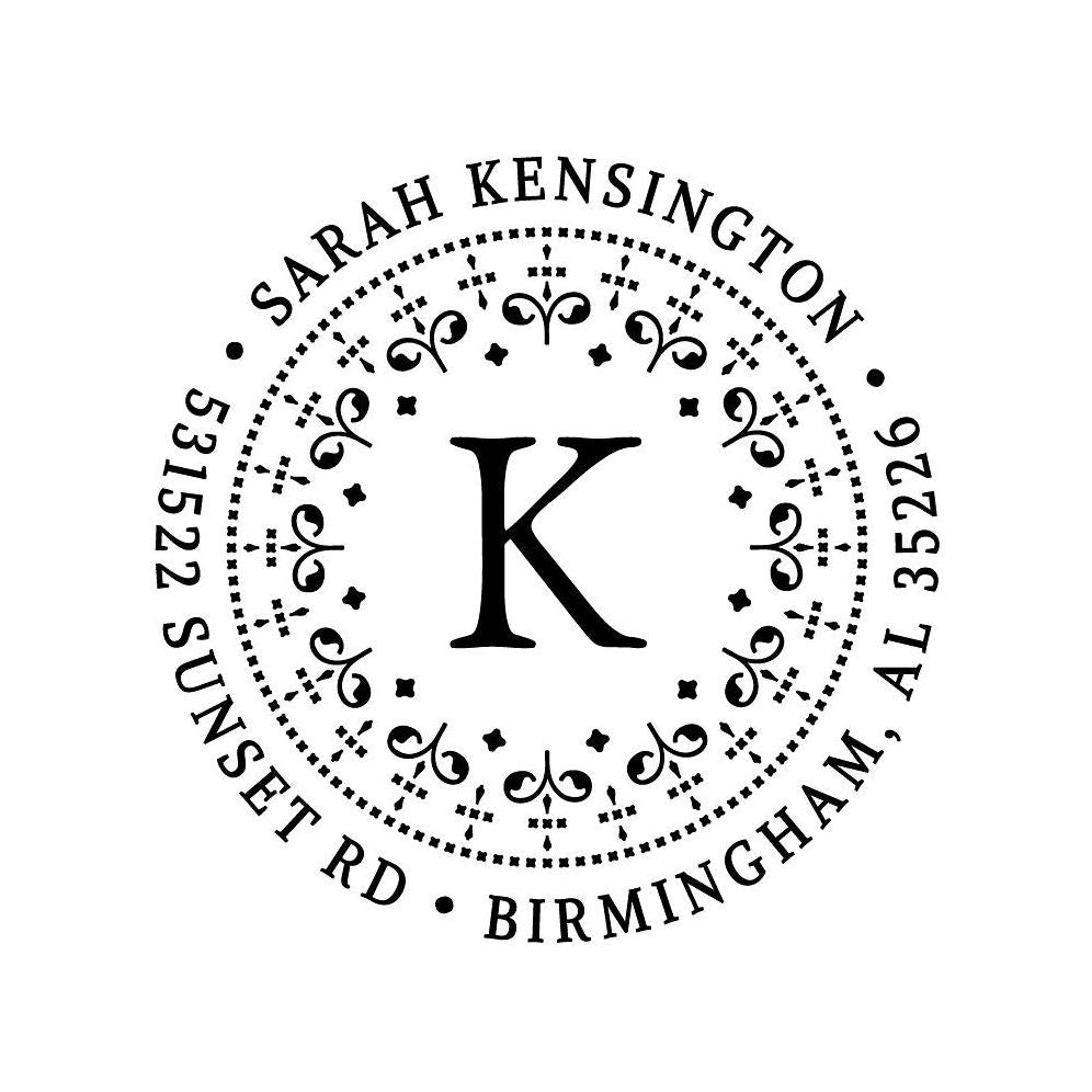 Deco Monogram Custom Stamp and Stamp Tool