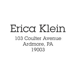 Bold Type Modern Custom Stamp