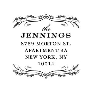 Elegant Laurel Custom Stamp