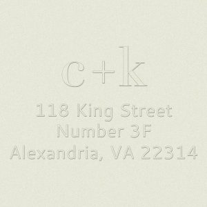 Lowercase Initials Custom Embosser Plate