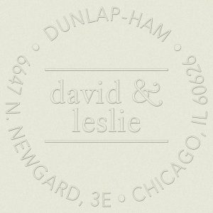 Circle Ampersand Custom Embosser Plate