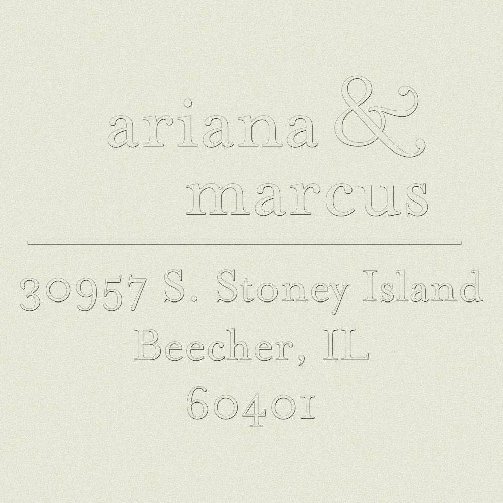 Ampersand Custom Embosser Plate