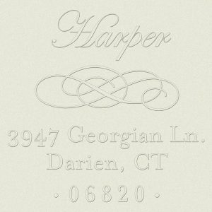 Pearl Border Custom Embosser Plate
