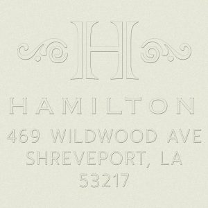 Initial Scrolls Custom Embosser Plate
