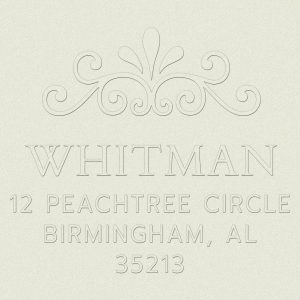 Decorative Crown Custom Embosser Plate