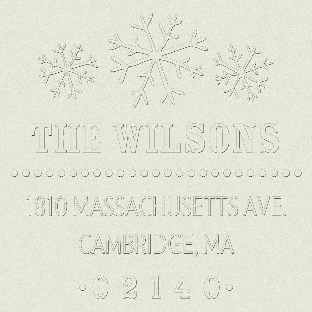 Snowflake Custom Embosser Plate