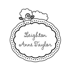 Sleeping Sheep Custom Stamp