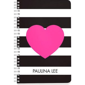 Fuchsia Heart Custom Journal