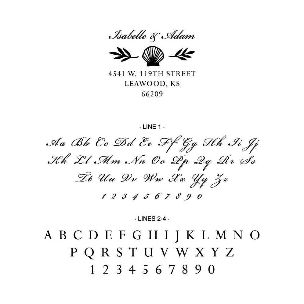 Seashells Custom Stamp - Image 2