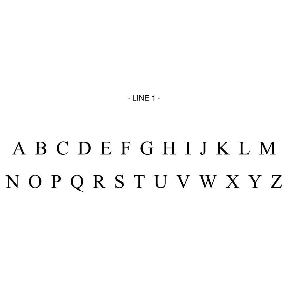 Times Monogram Letterhead Custom Embosser Plate with Embossing Tool - Image 2