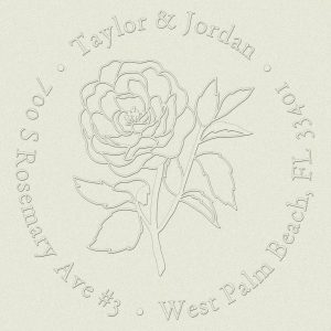 Sketch Rose Custom Embosser