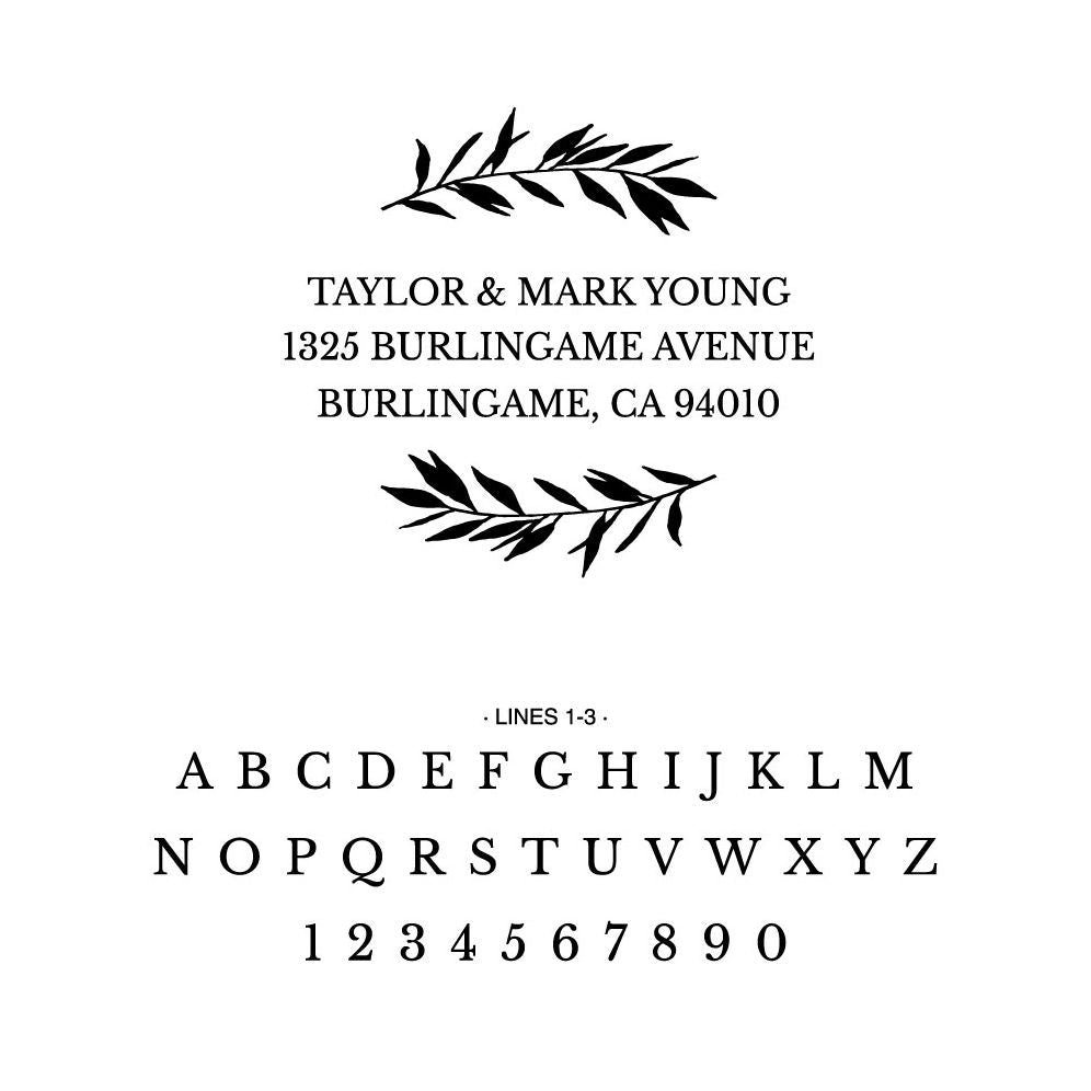 Greenery Custom Stamp - Image 2