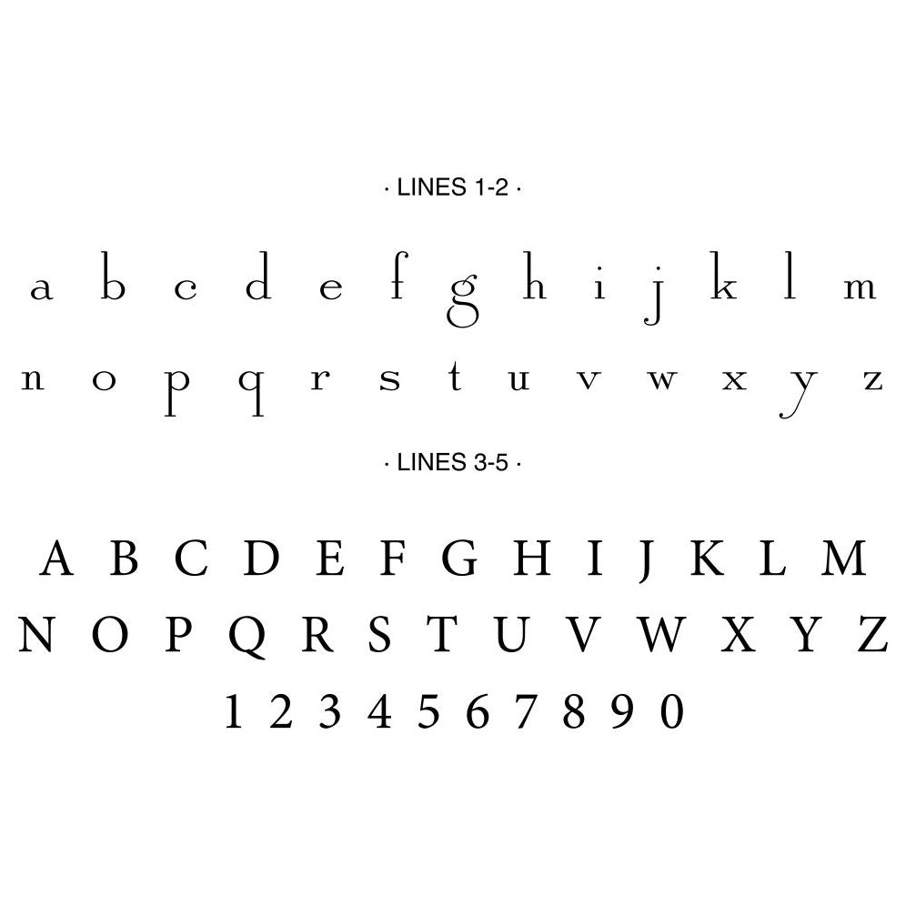 Script Accent Custom Embosser Plate with Embossing Tool - Image 2