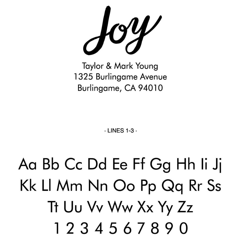 Joy Script Custom Stamp - Image 2