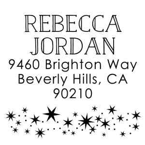 Starry Night Custom Stamp