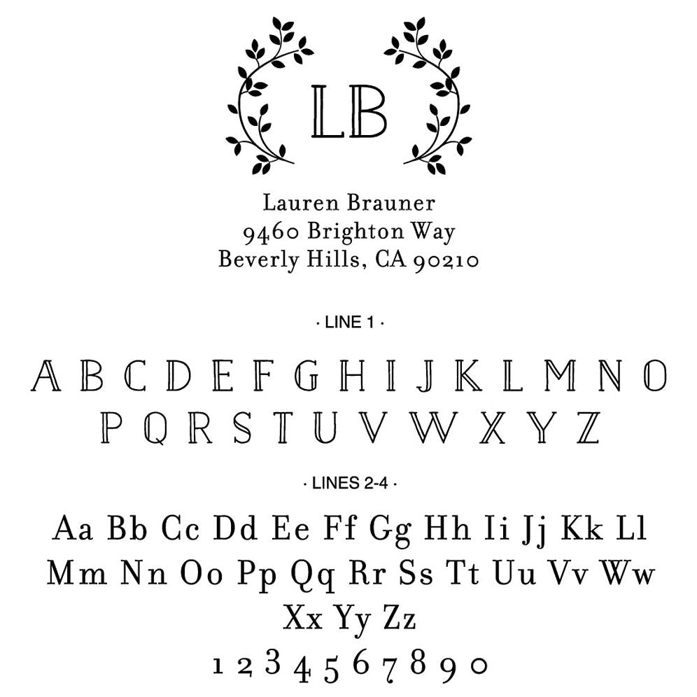 Vine Frame Custom Stamp - Image 2