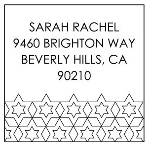 Geometric Star Custom Stamp