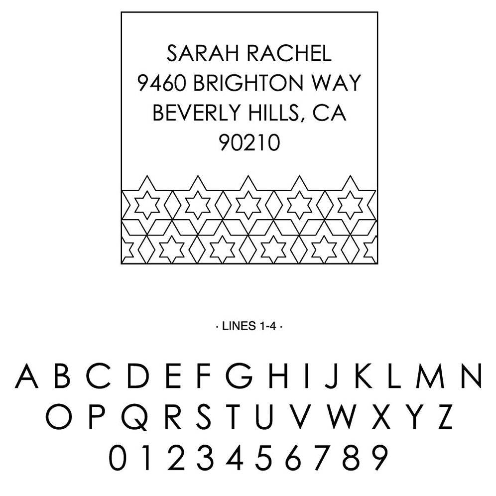 Geometric Star Custom Stamp - Image 2