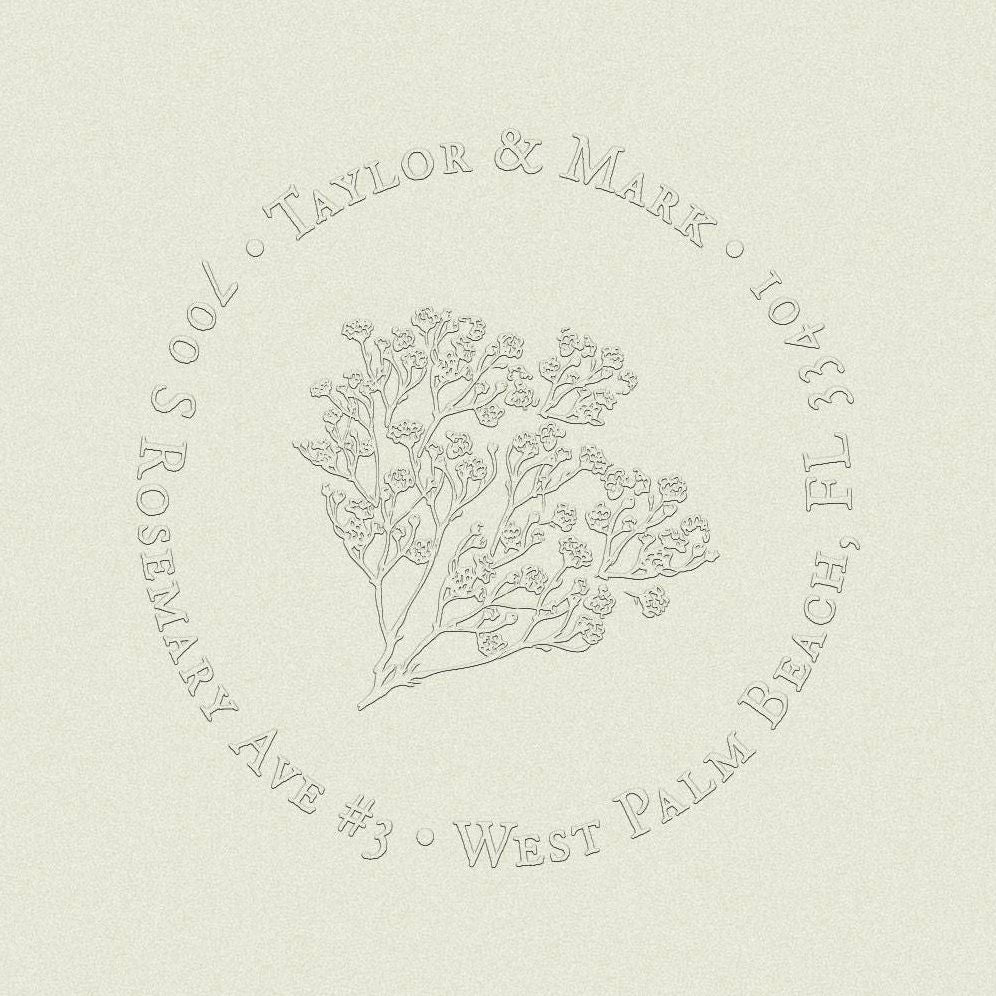Baby's Breath Custom Embosser Plate