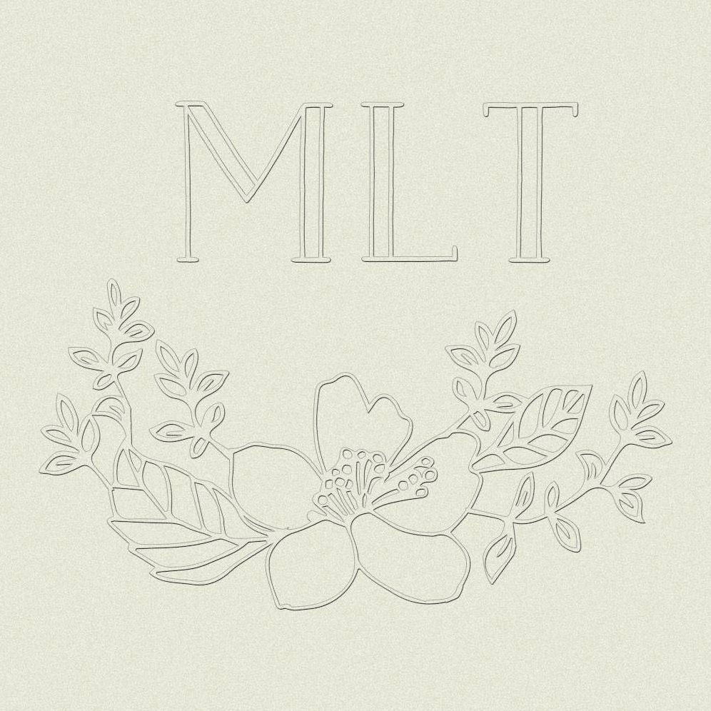 Floral Crest Custom Embosser Plate