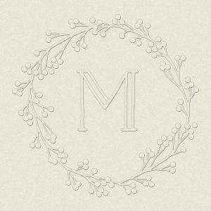 Delicate Wreath Custom Embosser Plate