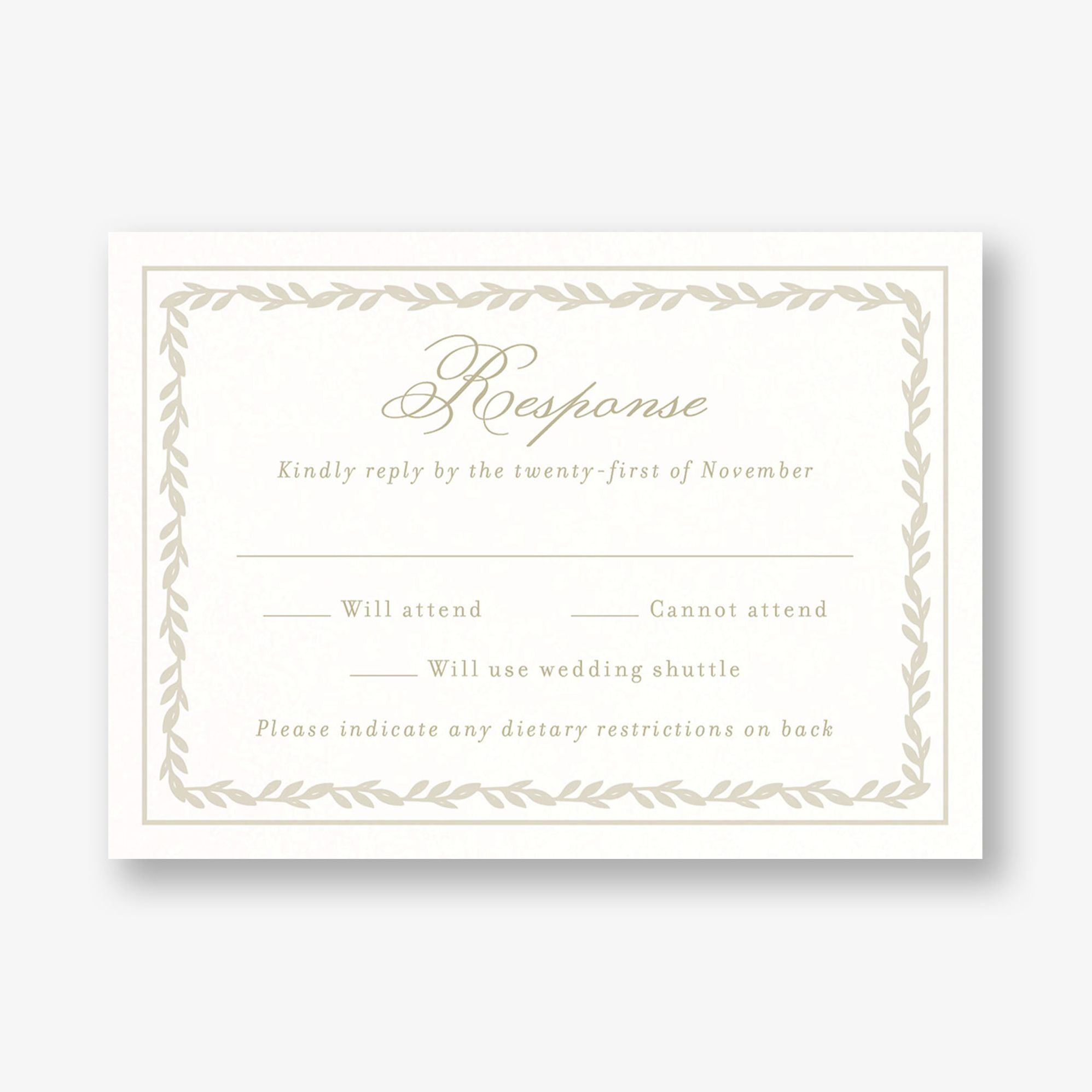 Trellis Vines Response Card - Image 2