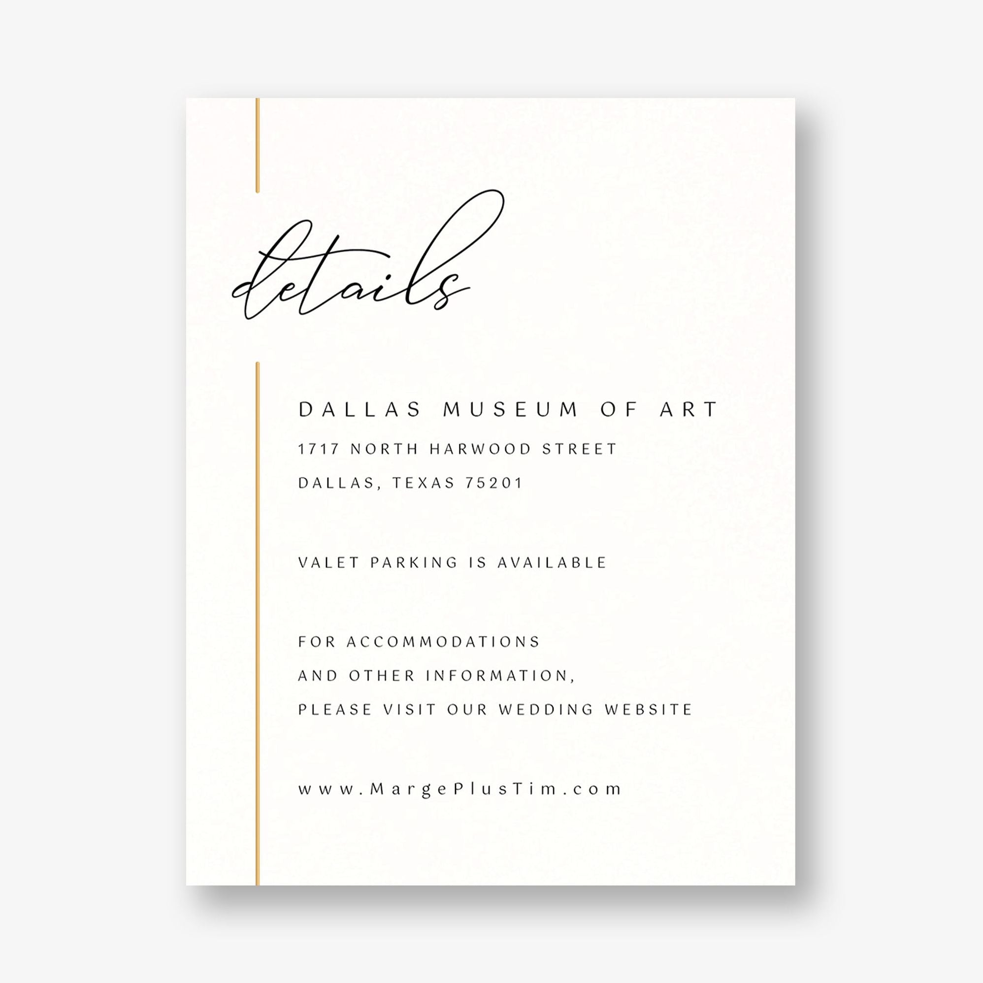 Contemporary Borderline Foil Details Card