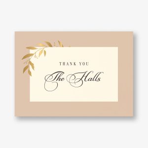 Wrapped Vines Foil Thank You Card