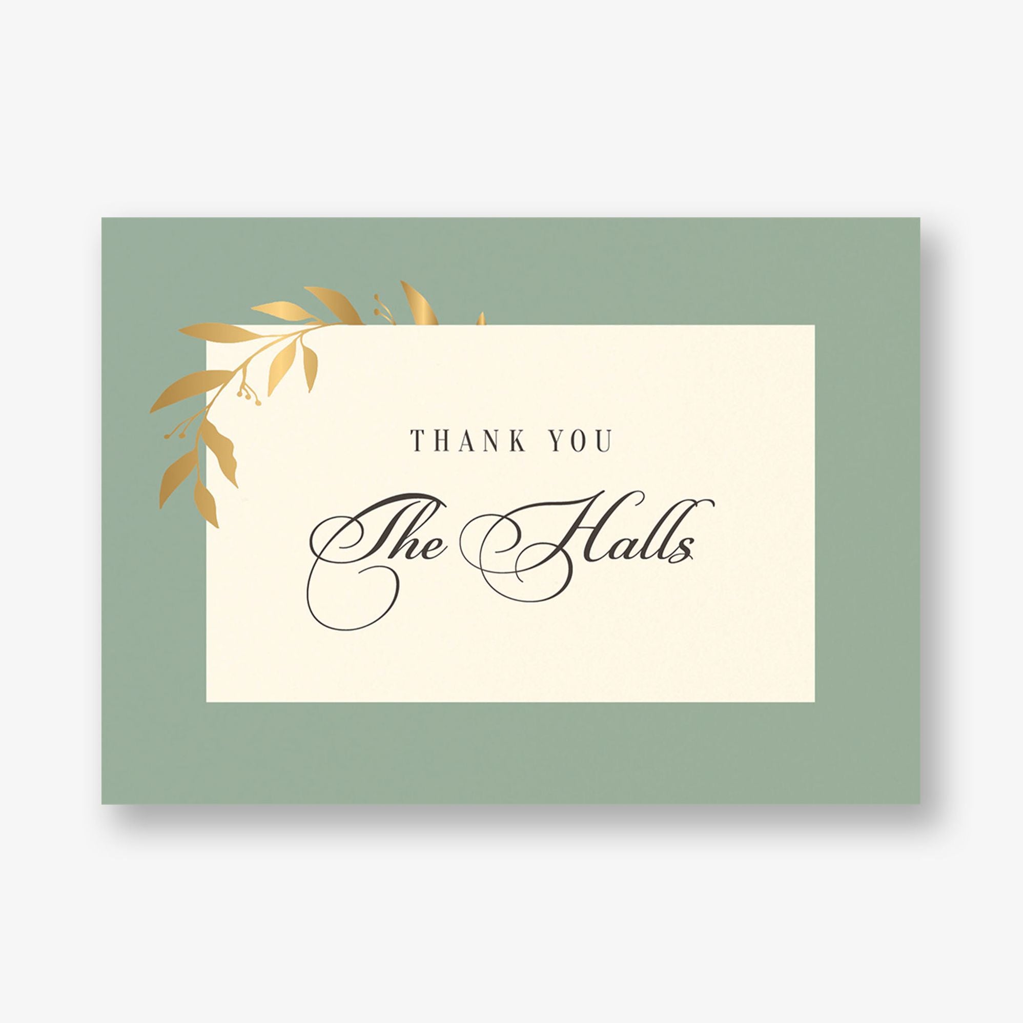 Wrapped Vines Foil Thank You Card - Image 2
