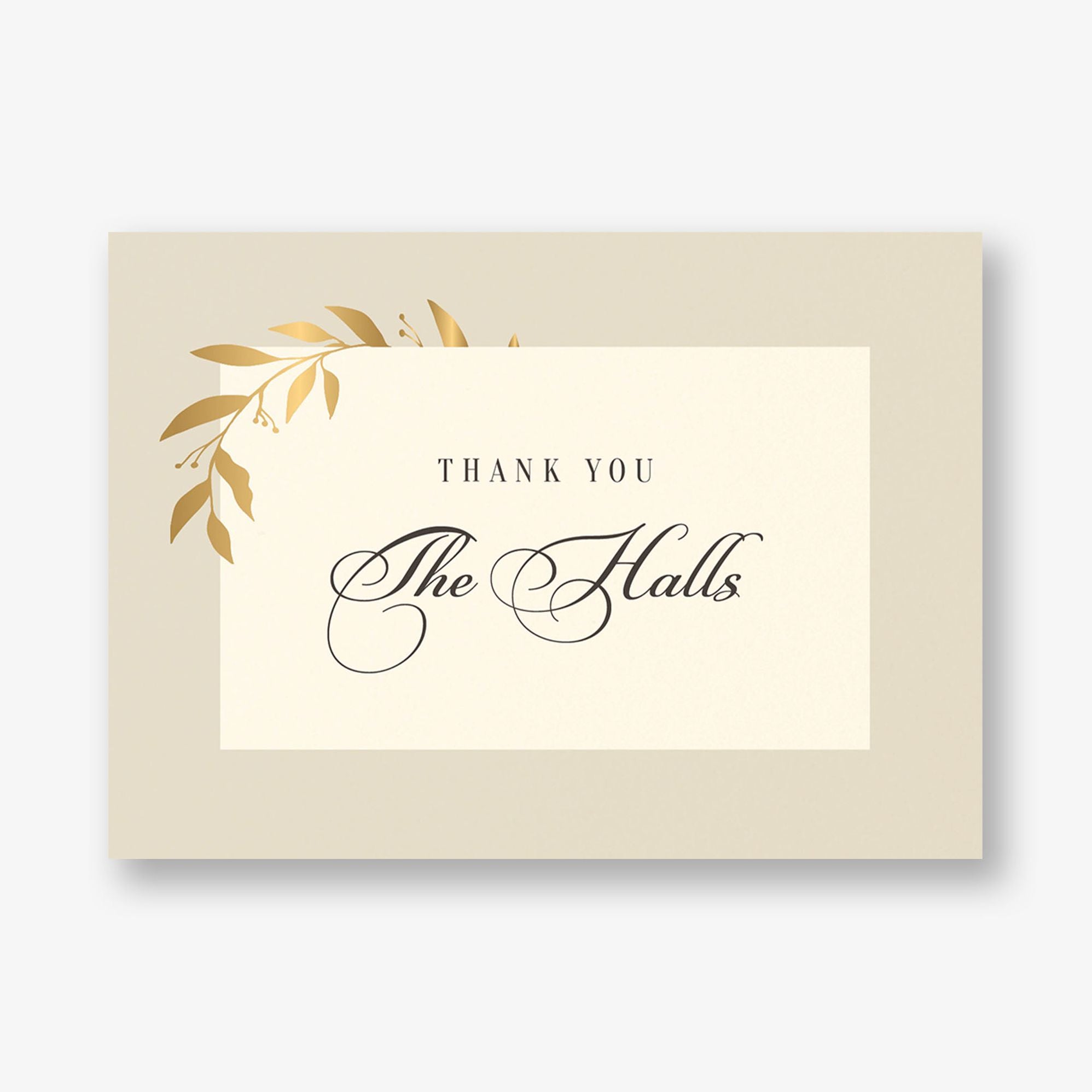 Wrapped Vines Foil Thank You Card - Image 3