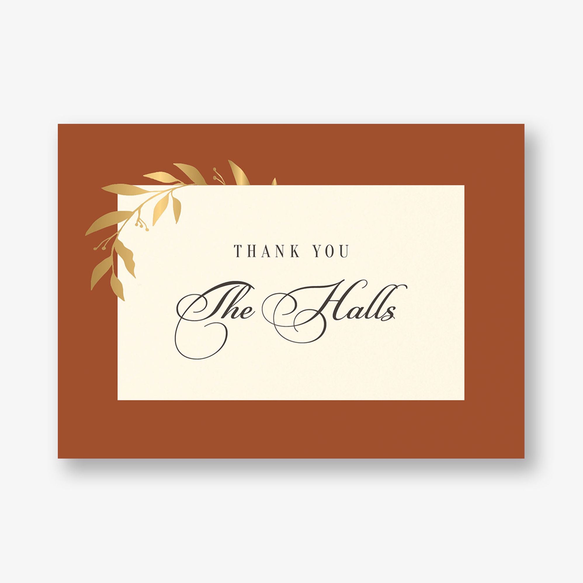 Wrapped Vines Foil Thank You Card - Image 6