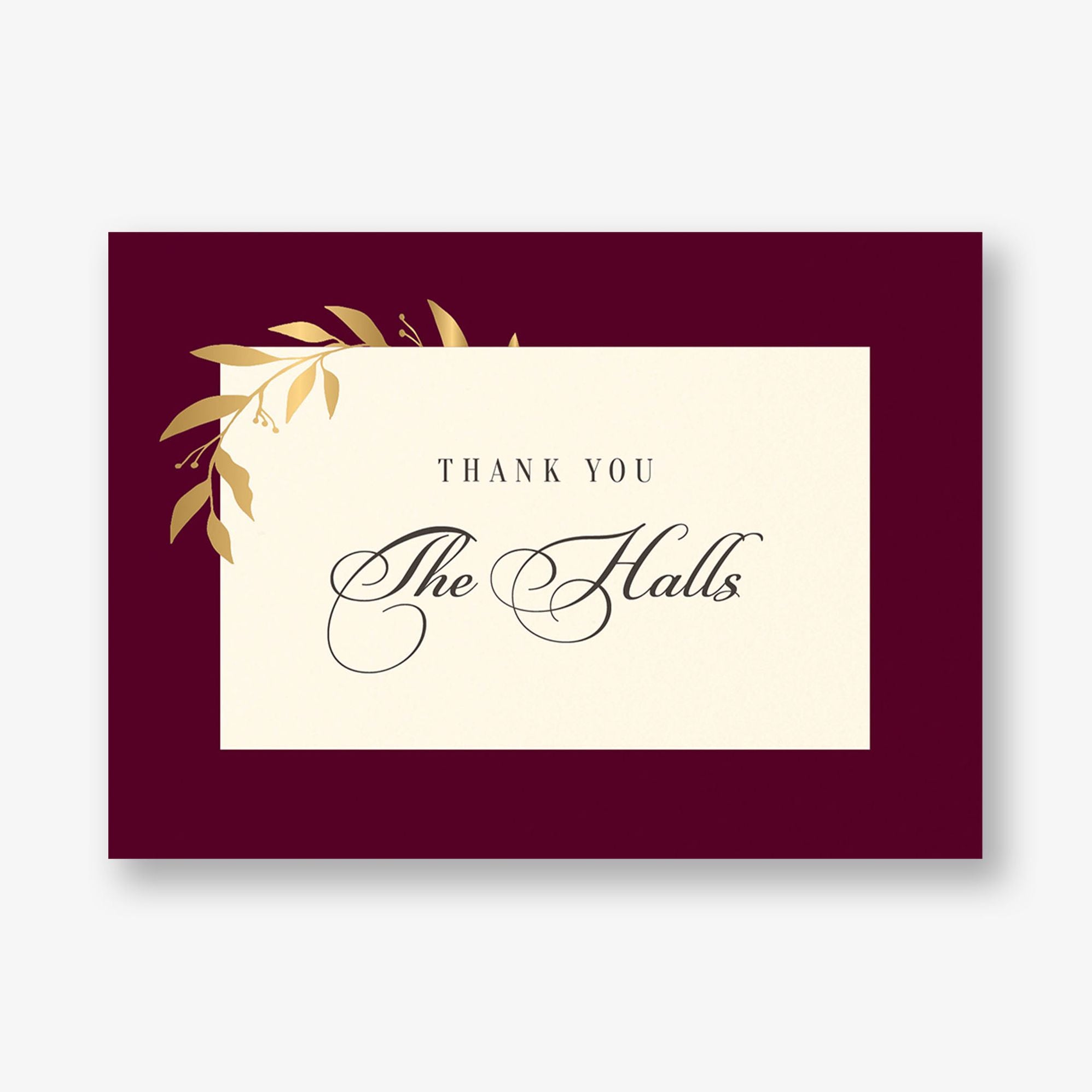 Wrapped Vines Foil Thank You Card - Image 7